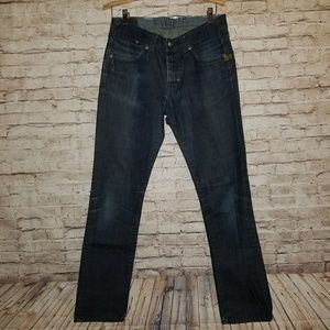 G Star Raw Core Sec Straight Leg Blue Denim Jeans